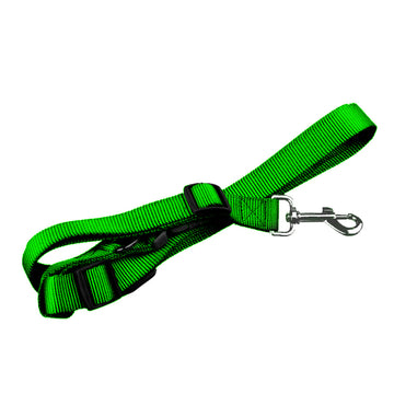 Adjustable Dog Hands Free Leash Waist Belt Buddy Jogging Walking Running Green Uniwide